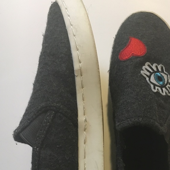 Gray Cute Easy Slip On Shoes - Picture 4 of 6